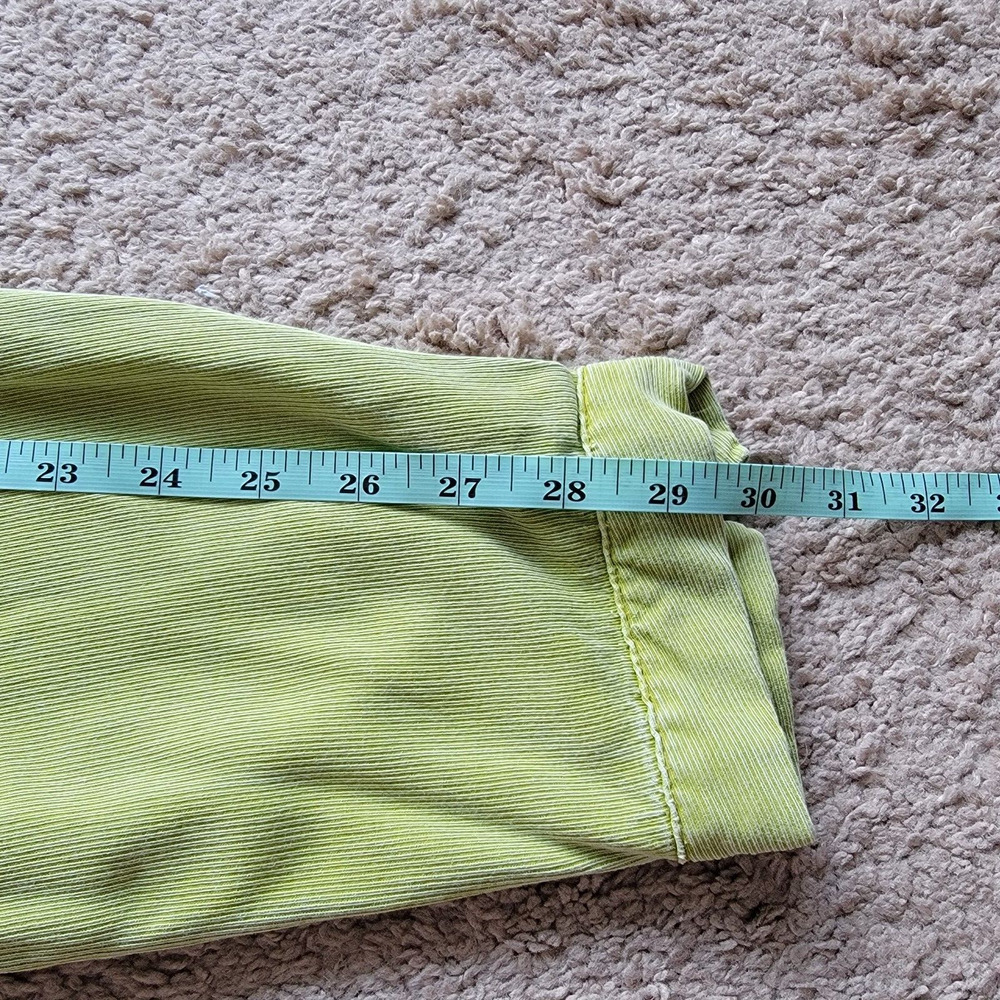 Pilcro Womens XL Boyfriend Button Down Shirt Long Sleeve Green Casual - Picture 8 of 11